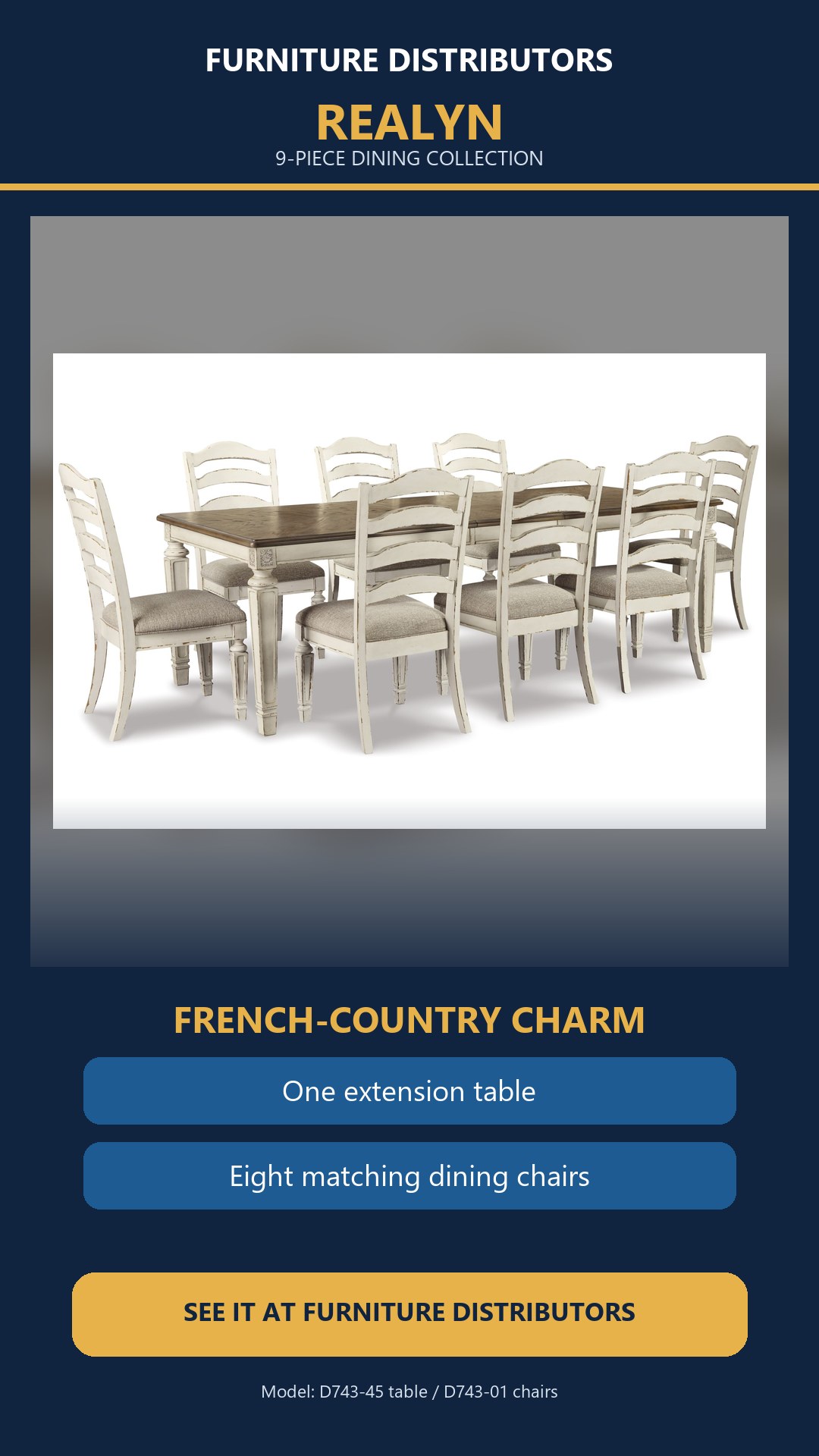 Realyn 9-Piece Extendable Dining Set product video poster