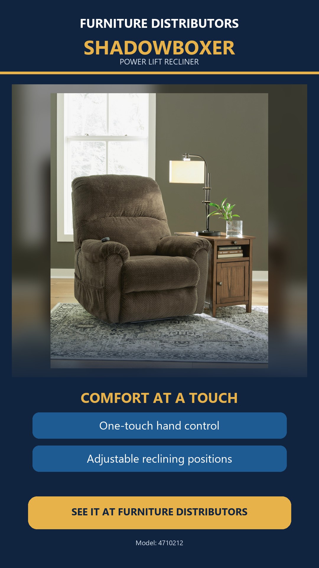 Shadowboxer Power Lift Recliner product video poster