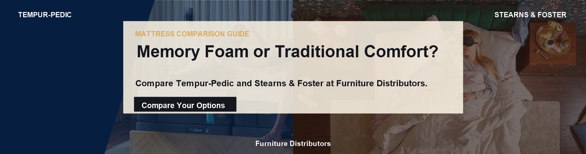Memory Foam or Traditional Comfort comparison banner